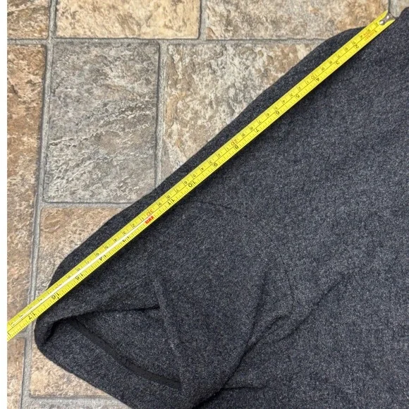 Ann Taylor Wool Blend Gray Open Front Coatigan Dolman Sleeve Medium - Picture 6 of 7